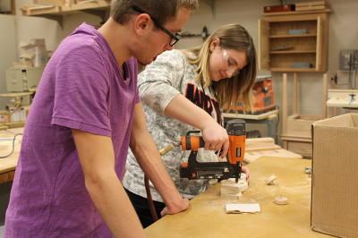 Woodshop Two builds for Toys for Tots