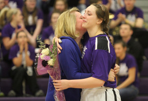 Girls basketball defeated by STA on senior night