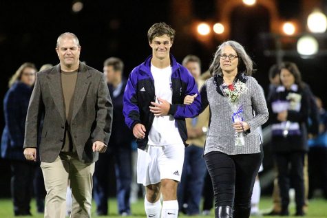 Varsity soccer loses to St. James in Senior Night game, 1-2