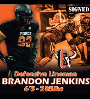 Assistant football coach Brandon Jenkins signs with the Omaha Beef