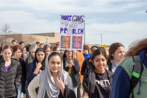 Students protest gun violence with school walkout