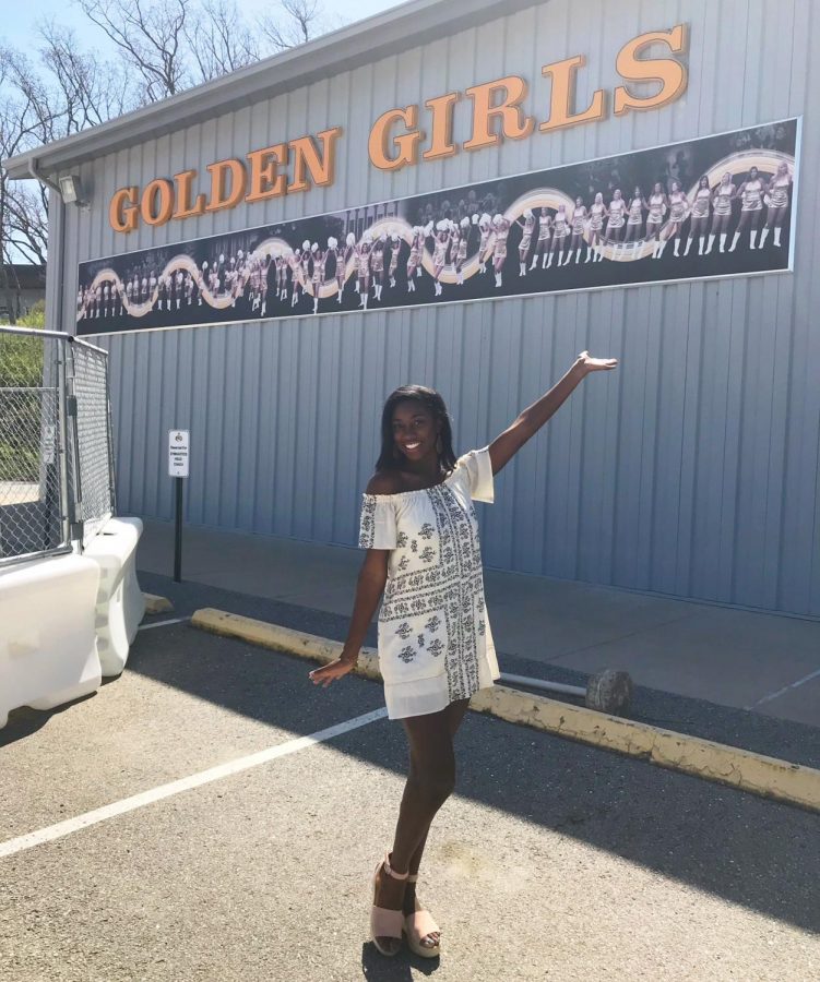 Senior+Camille+Sturdivant+made+the+2018-19+Golden+Girls+dance+team+at+the+University+of+Missouri.+